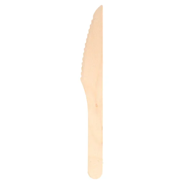 Faca Madeira Descartável 16cm Refeição Talheres Descartáveis