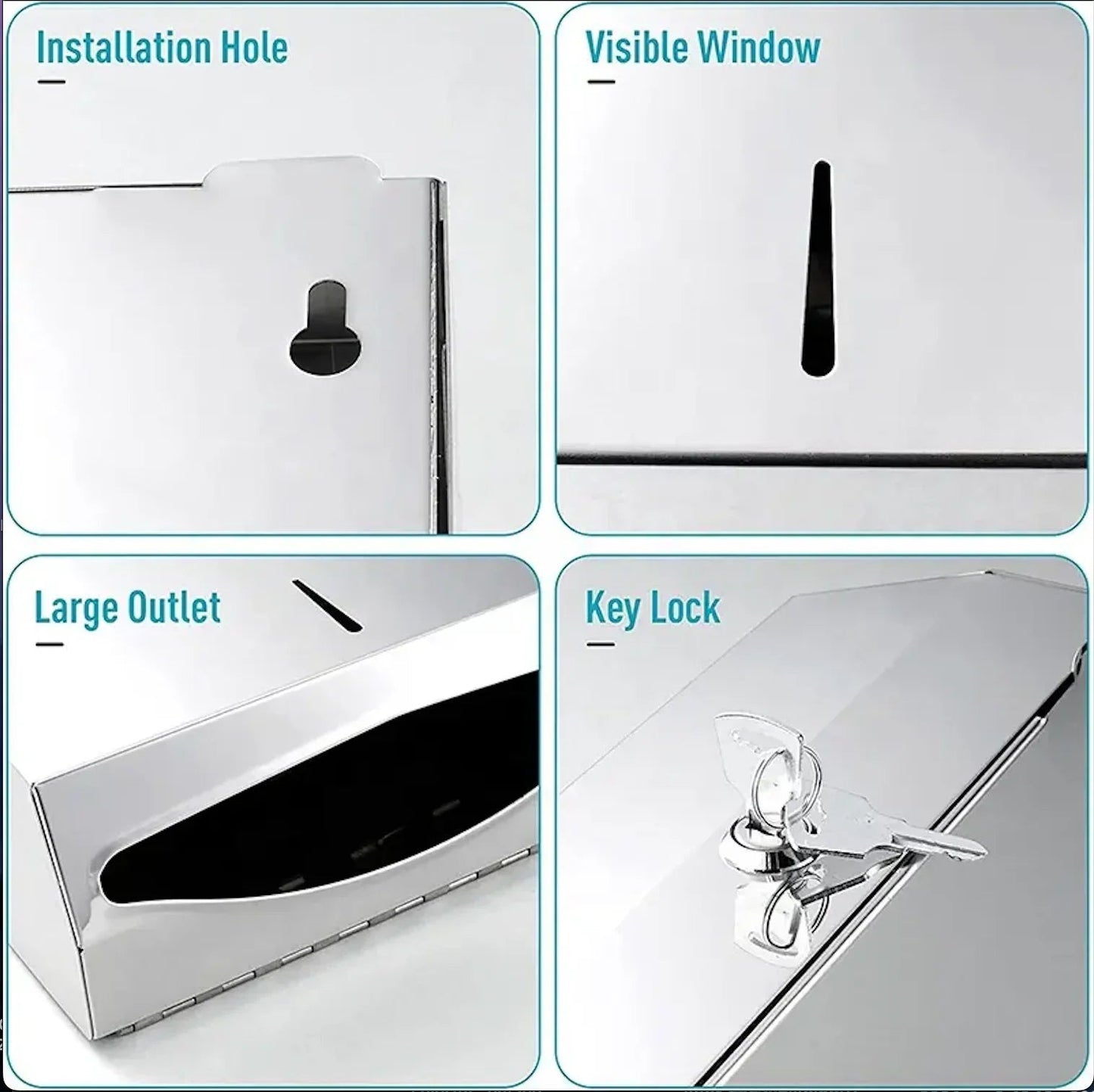 Dispensador Toalhas Mão Zig-Zag Inox Escovado