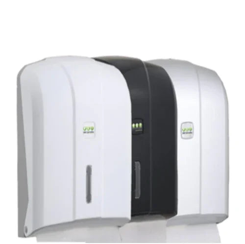 Dispensador Toalhas Mão Zig-Zag Branco Preto Cinzento Plástico ABS Cor Preta Barato Económico Empresas Papel Mãos Casa de Banho Toalheiro