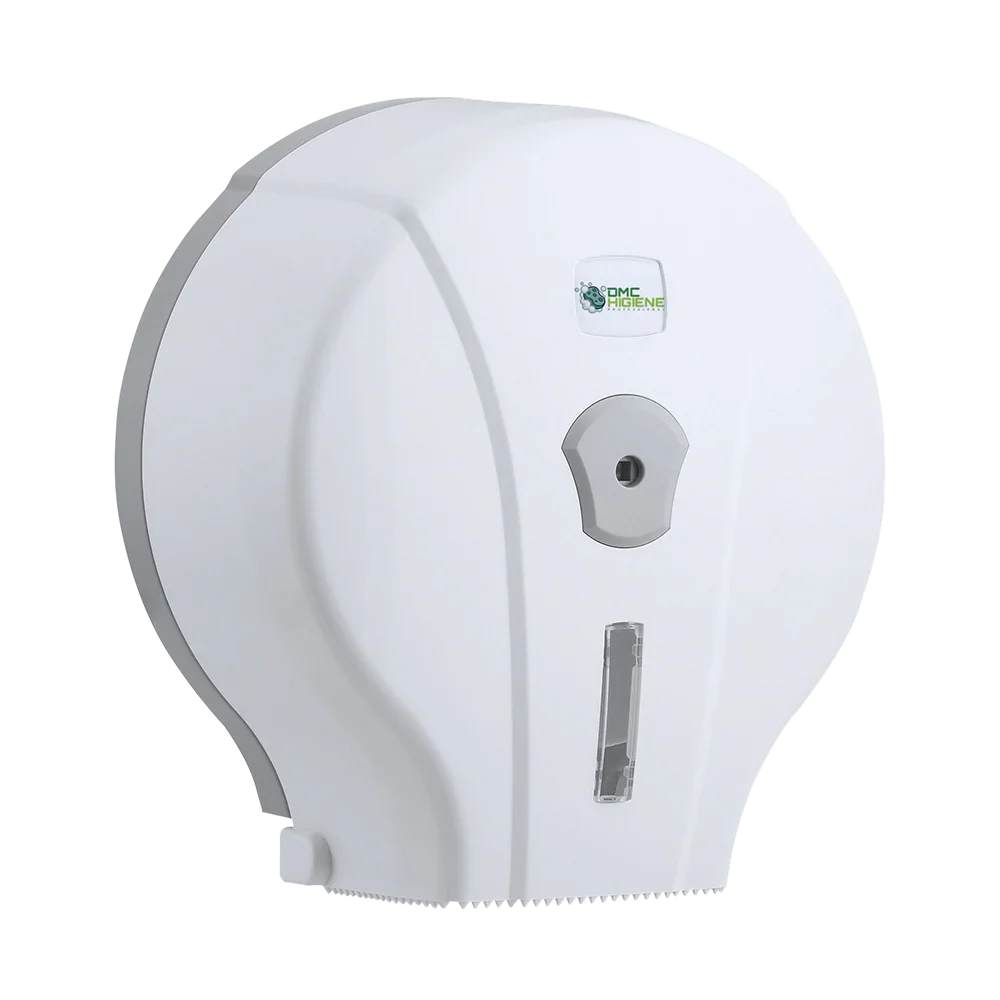 Dispensador Papel Higiénico Jumbo Branco Plástico ABS Económico Barato Empresas