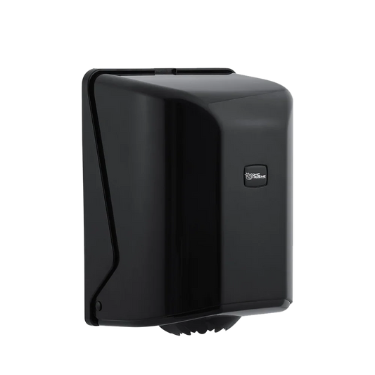 Dispensador Rolo Papel Espiral Preto Plástico ABS Cozinhas Mecha Barril Zeta Chaminé Renova Joker Amoos