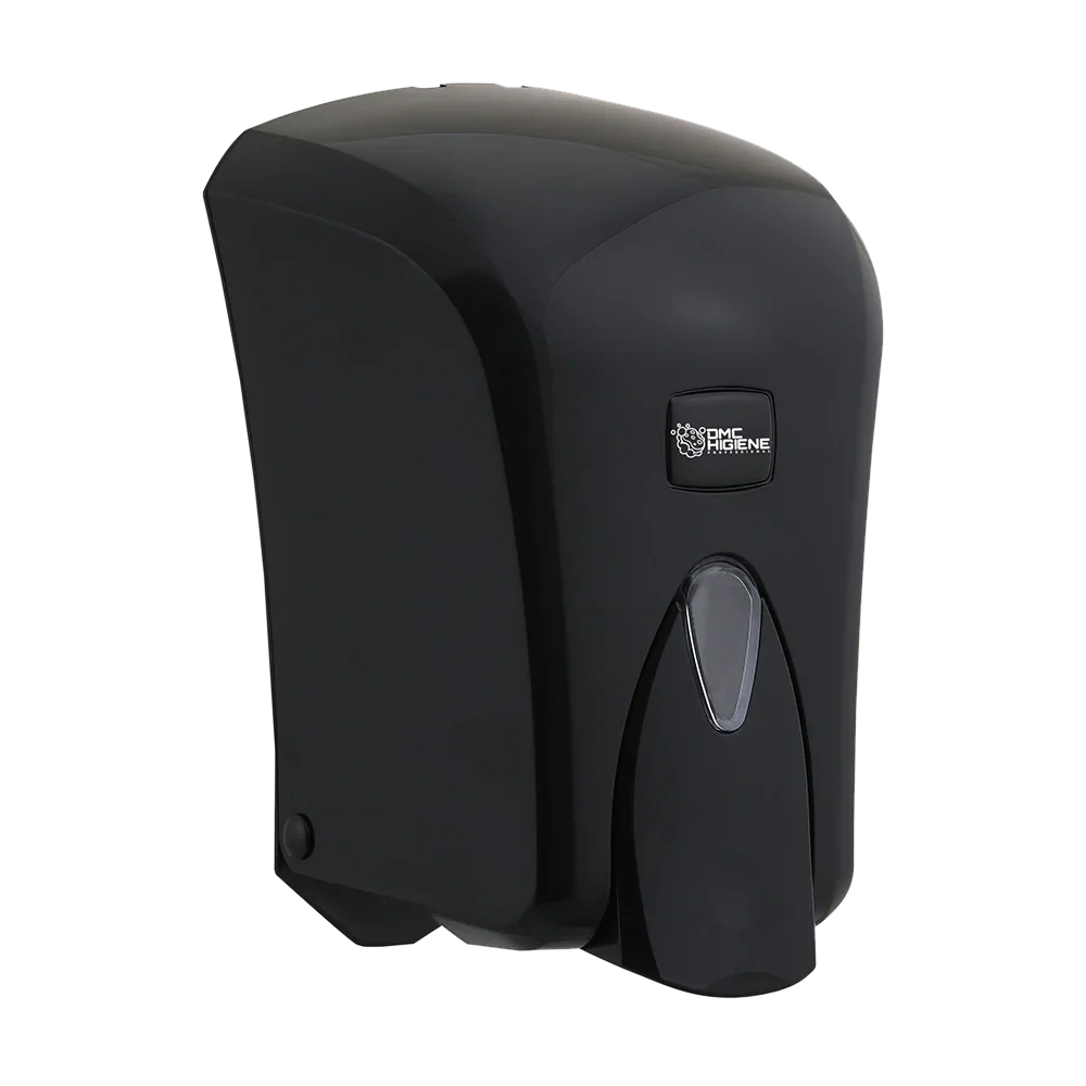 Dispensador Sabonete Líquido Preto Gel Mãos Plástico ABS Saboneteira Barato Económico Empresas