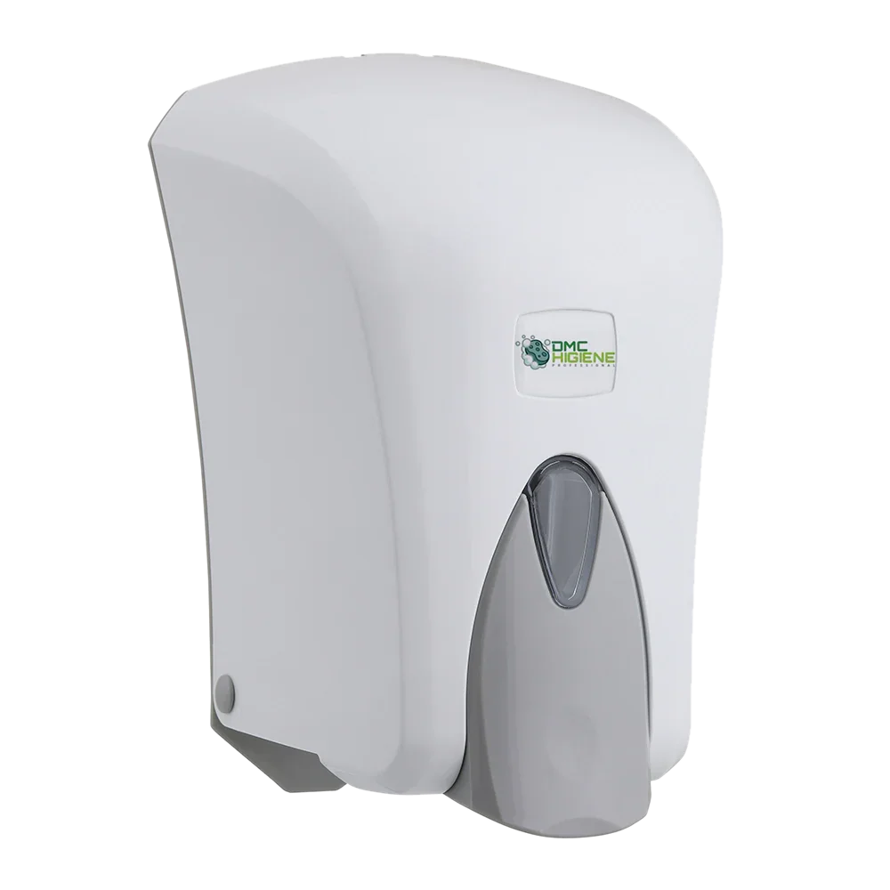 Dispensador Sabonete Líquido Branco Gel Mãos Plástico ABS Branco Barato Económico Empresas