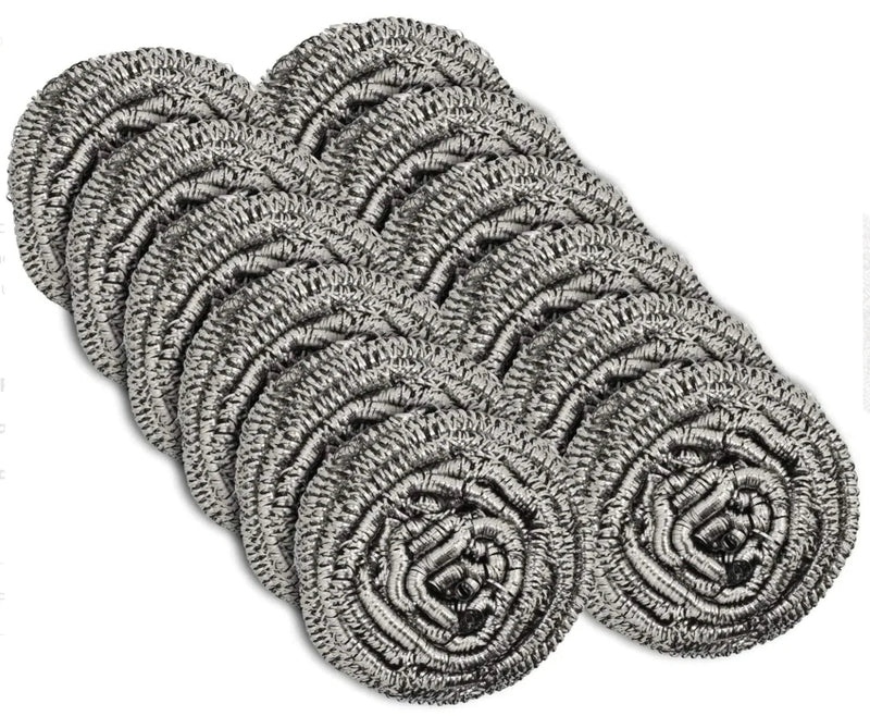 Esfregão Inox Bola Profissional Aço Inoxidavel Arame Limpeza Industrial Superfícies