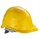 Capacete de Proteção Segurança Industrial amarelo, ideal para segurança em ambientes industriais.