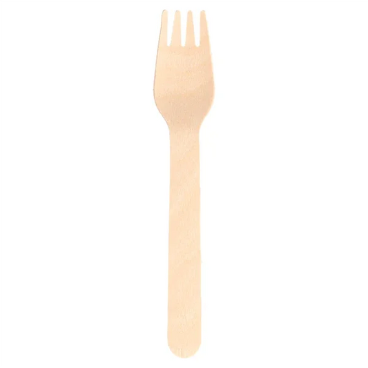 Garfo Madeira Descartável 16cm