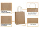 Saco Kraft Asa Torcida 32+21x33cm Take Away Comida Menu Restaurante Compras