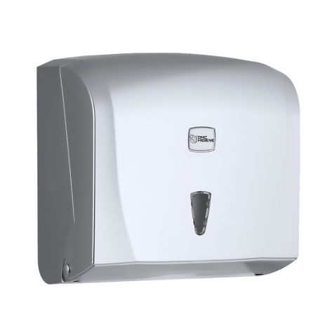 Dispensador Toalhas Mão Zig-Zag Cinzento