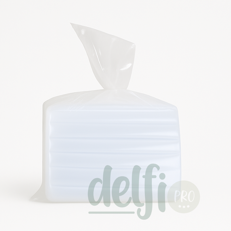 DELFI PRO CRISTAL PEDB Saco Plástico Cristal Transparente Industrial Empresas Embalagem 5kg 15x25cm 20x30cm 25x35cm 30x40cm 35x45cm