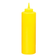 Garrafa Doseadora de Molhos com Aplicador amarela, 720ml, ideal para cozinhas profissionais e serviço de balcão em roulotes com uso de mostarda
