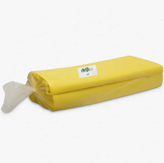 DELFI PRO SCI Saco Lixo Cor Amarelo Industrial 150 litros Reciclagem Ecoponto Empresas Separação Resíduos Profissional Embalagem 10Kg