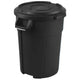Contentor do Lixo Industrial Extra Forte com Tampa | 120L | THOR BIN L | Preto - imagem do produto.