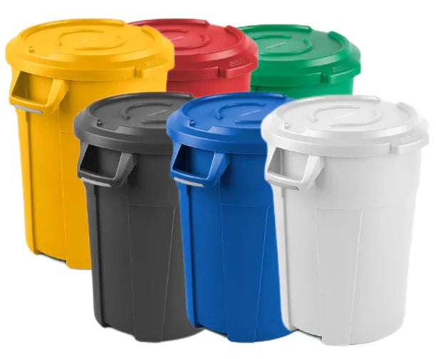 Contentor do Lixo Industrial Extra Forte com Tampa | Várias cores disponíveis | 85L | THOR BIN L