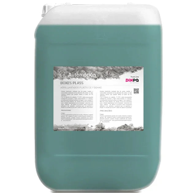 Abrilhantador de Pneus Concentrado 20 Litros em embalagem de 20 litros, produto da Dinpq Auto Boxes Plass.