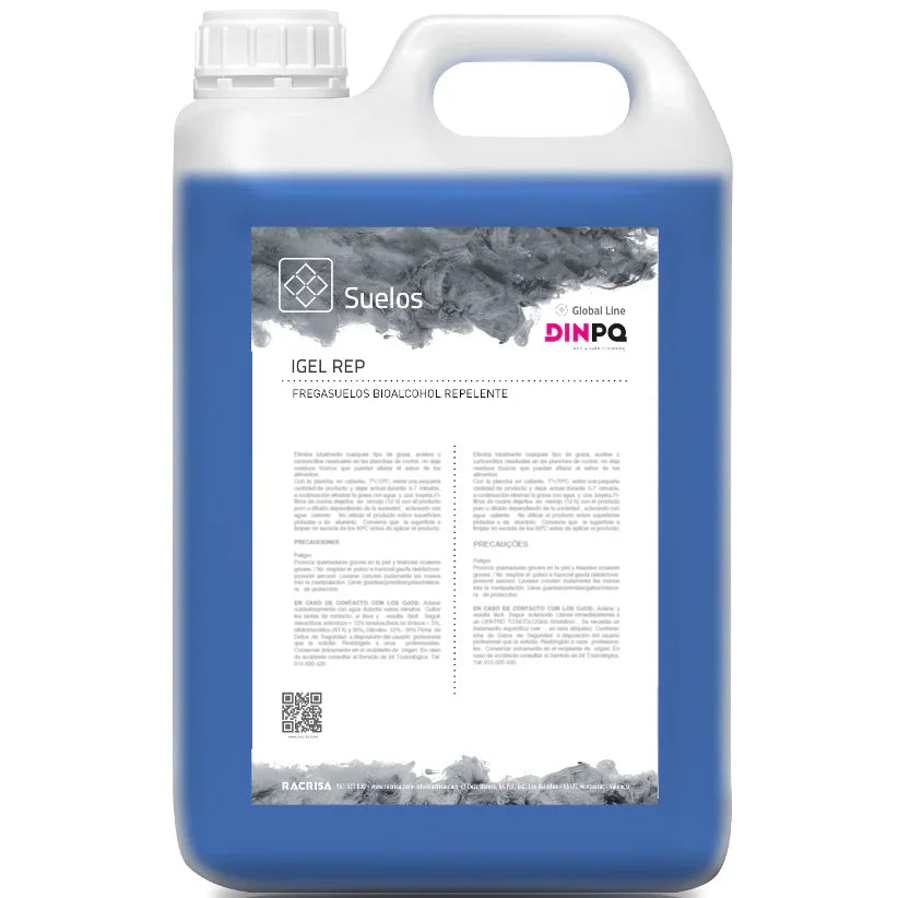 Garrafão de Detergente Pavimentos Neutro com Efeito Repelente 5 Litros da marca DINPQ IGEL REP