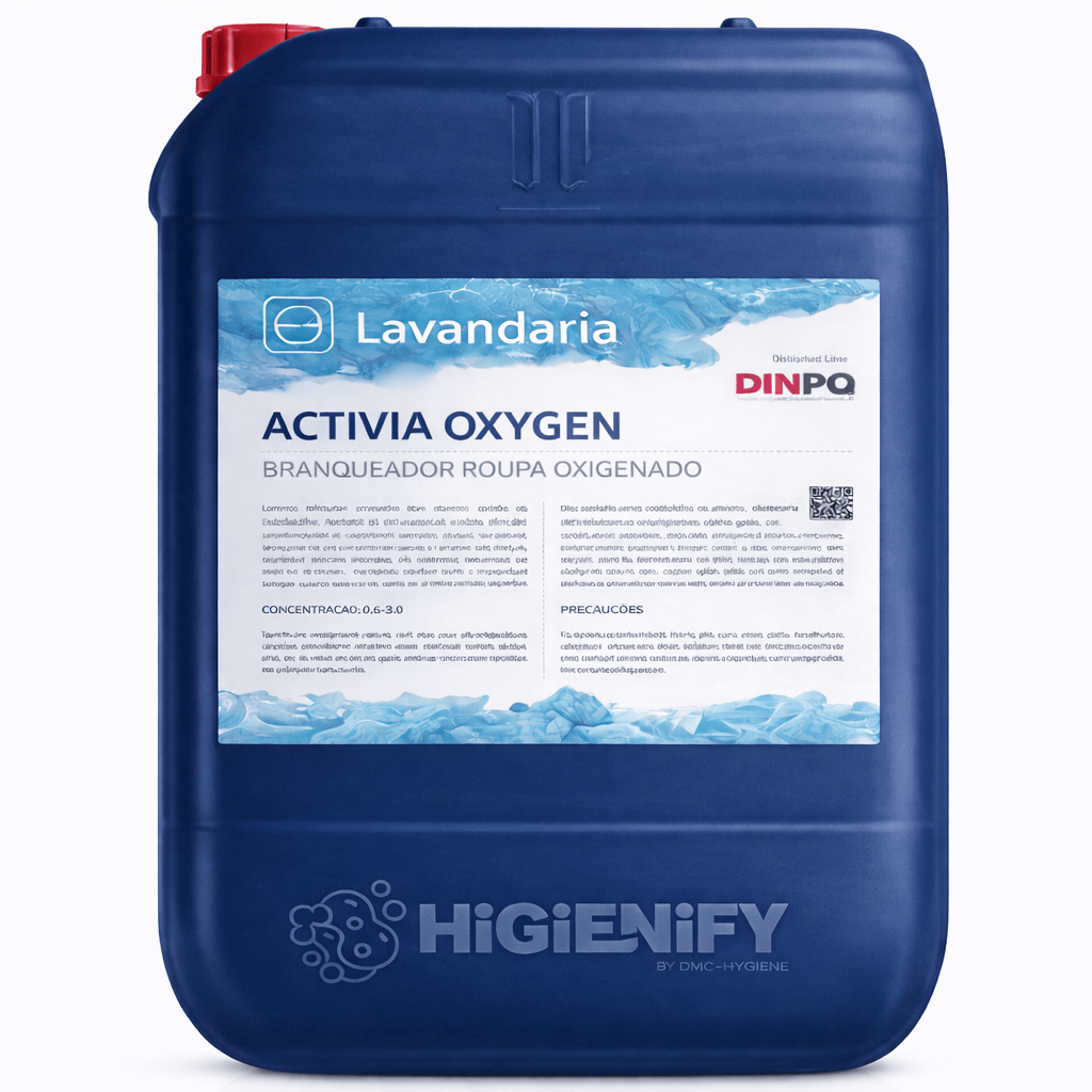 Garrafão de Branqueador de Roupa Oxigenado Industrial 20L da marca DINPQ ACTIVIA OXYGEN