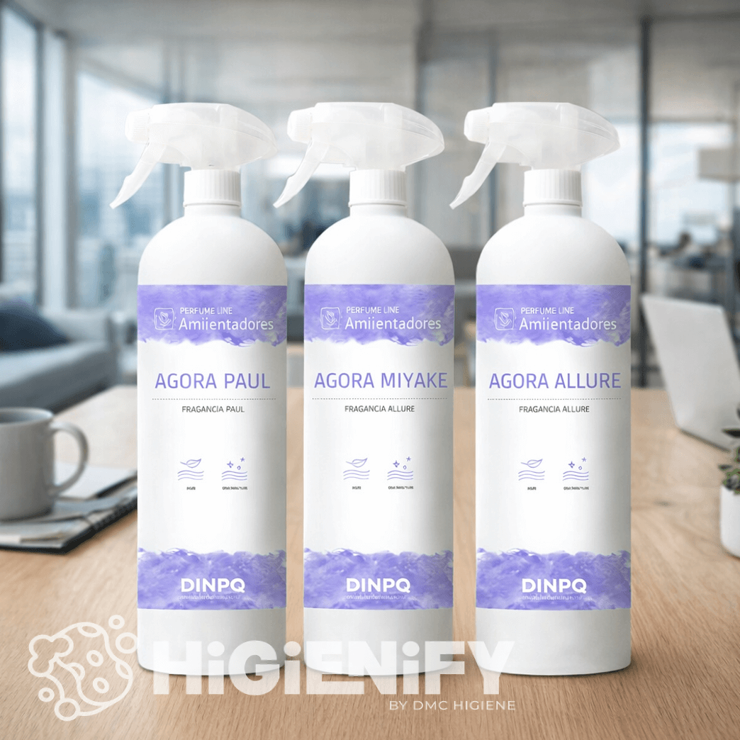 3 Garrafas Pulverizadoras do Ambientador Líquido Concentrado tipo Perfume da marca DINPQ AGORA