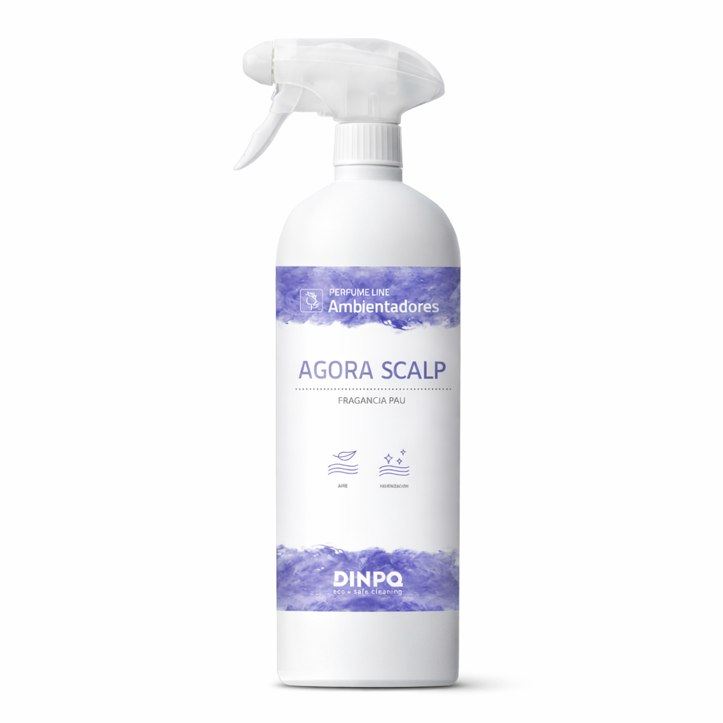 Ambientador Líquido Concentrado tipo Perfume da marca DINPQ AGORA no aroma SCALP em garrafa de 1 litro