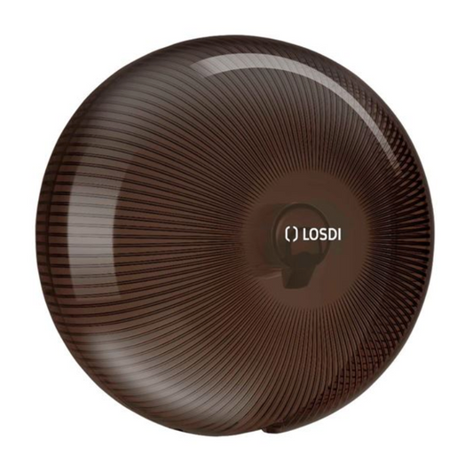 Dispensador Papel Higiénico Jumbo Preto LOSDI STAR Rolo Profissional Casa de Banho Cor Preta Decoração restaurante Hotel Empresas