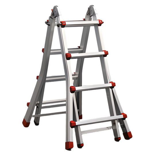 Escada de Alumínio Articulada Multiusos 3em1 da FERRAL MULTIFLEX, multifuncional e robusta, ideal para diversas tarefas.