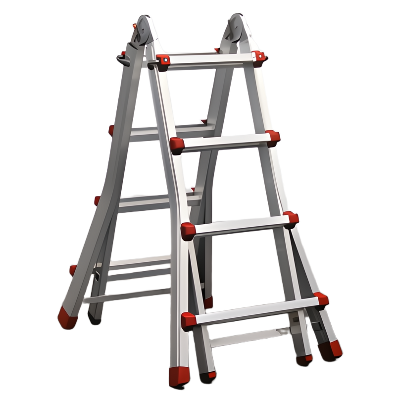 Escada de Alumínio Articulada Multiusos 3em1 da FERRAL MULTIFLEX, multifuncional e robusta, ideal para diversas tarefas.