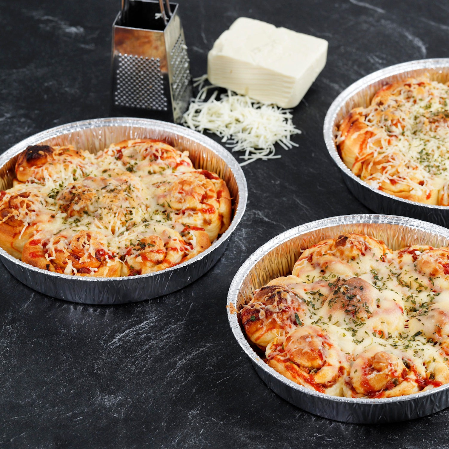 Forma Alumínio Redonda Embalagem Take Away Comida Restaurantes 775ml 1000ml 1420ml