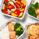 Embalagem Alumínio Retangular 500ml 980ml 1500ml 2200ml Take Away Forma Comida Restaurante Churrasqueira