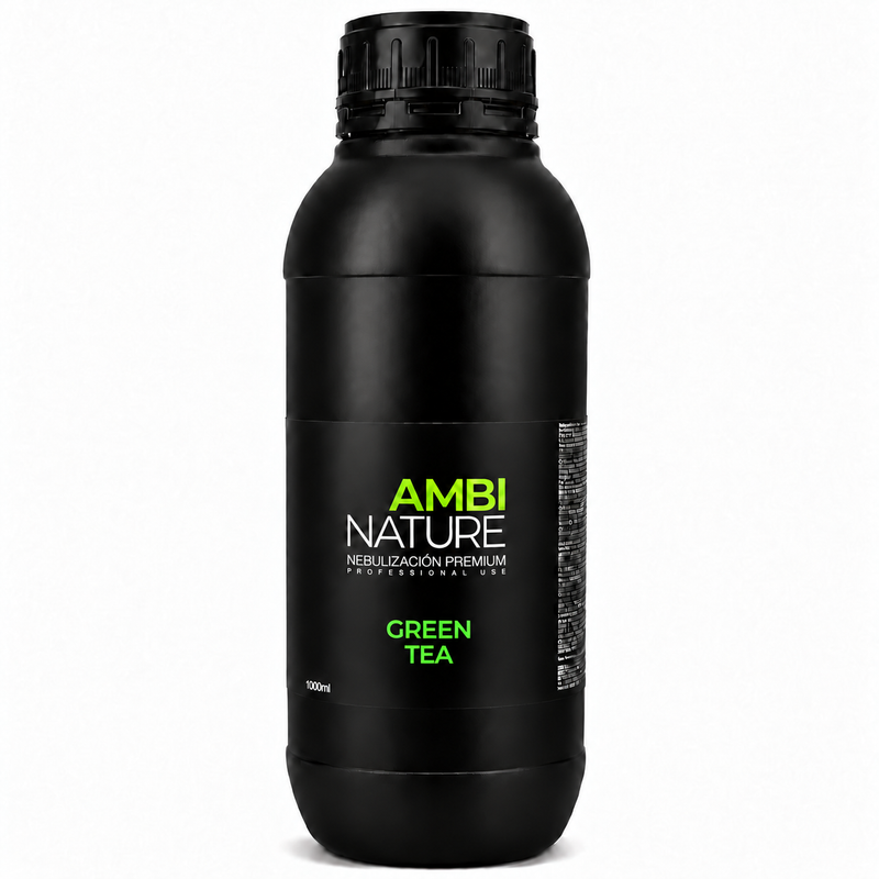 Recarga de Óleos Essenciais para Difusores GREEN TEA da AmbiNature em embalagem de 1000ml