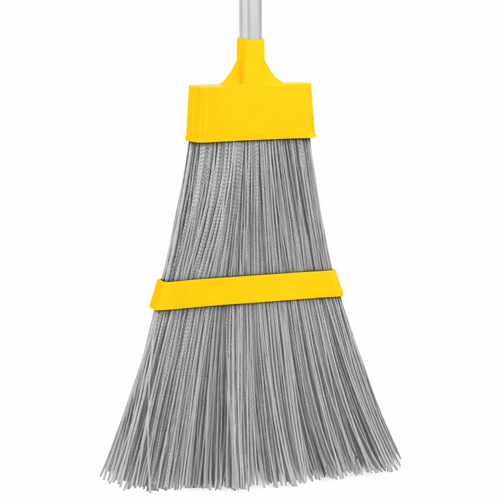 zoom da Vassoura de Jardinagem em Palheta Nylon com Cabo Extensível