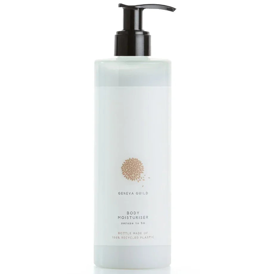 Loção Hidratante Corporal Geneva Guild 380ml em embalagem sustentável de plástico reciclado