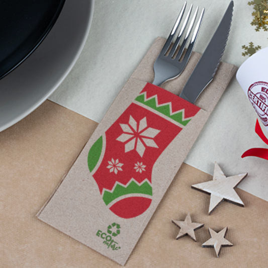 Guardanapo Mesa Kanguru Dobrado 32x40cm Decoração Natal Restaurante Eventos Catering Festas Hotelaria Empresas