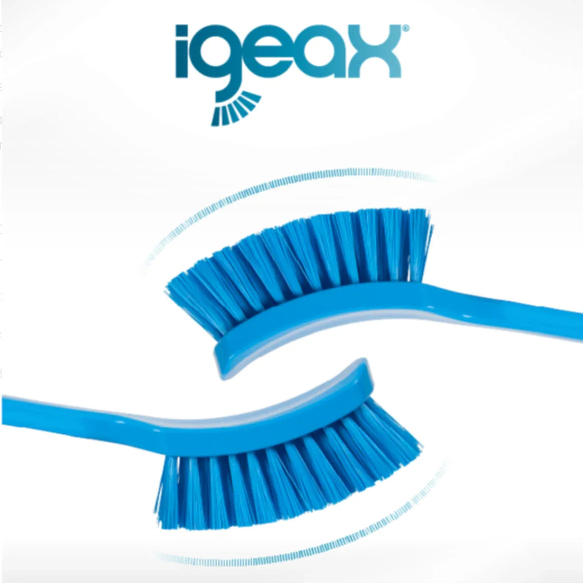 ergonomia da Escova de Mão Super Rija em PBT com Pega TTS IGEAX