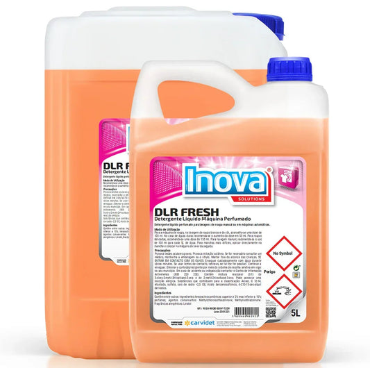 Detergente Líquido Máquina da Roupa Profissional 20 Litros e Outro de Detergente Líquido Máquina da Roupa Profissional 5 Litros