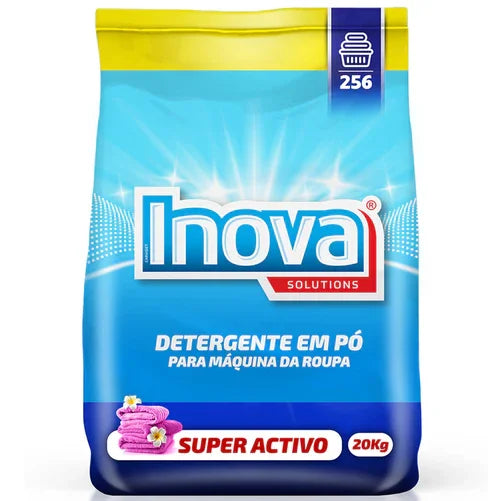 Saco de Detergente em Pó Enzimático Máquina da Roupa Profissional 20Kg da marca INOVA SUPER ACTIVO