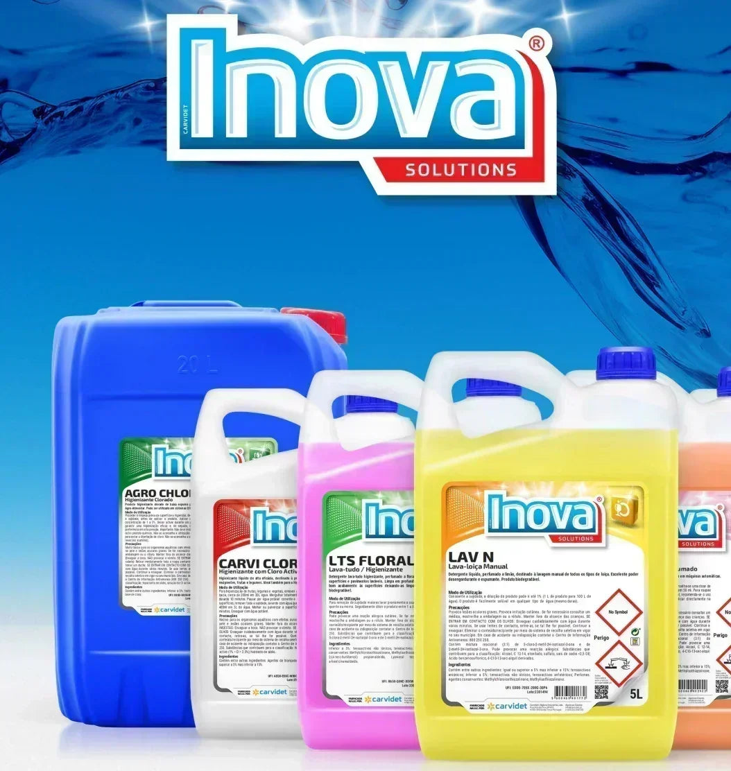 Detergentes INOVA Profissionais CARVIDET