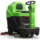 Máquina Lavadora de Pavimentos Condutor Sentado IPC CT80 em verde, ideal para limpeza de superfícies comerciais.