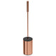 Conjunto Porta Piaçaba Inox Premium JNF em design elegante e moderno em cor cobre, ideal para espaços como hotéis e museus.