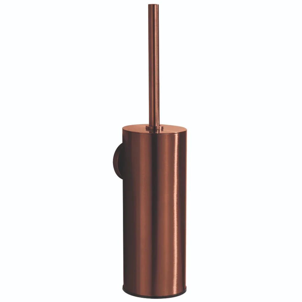 Conjunto Porta Piaçaba de Parede Inox Premium JNF em design elegante e moderno de cor cobre.