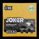 Guardanapos de Mesa Cores Folha Dupla PPP 40x40cm em amarelo, embalagem da marca Joker, com 2 camadas e alto poder de absorção.