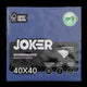 Guardanapos de Mesa Azuis Folha Dupla PPP 40x40cm Joker, embalagem dos guardanapos de 2 camadas de 40x40cm.