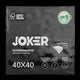 Guardanapos de Mesa Cores Folha Dupla PPP 40x40cm Joker com embalagem, ideal para festas e eventos.