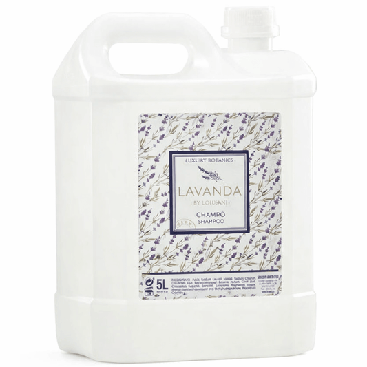Champô Lavanda da LOUSANI | Garrafão 5 Litros com fragrância refrescante e qualidade que deixa o cabelo suave.
