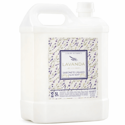 Sabonete Líquido para Mãos Lavanda | Garrafão 5L com fragrância suave e hidratante.