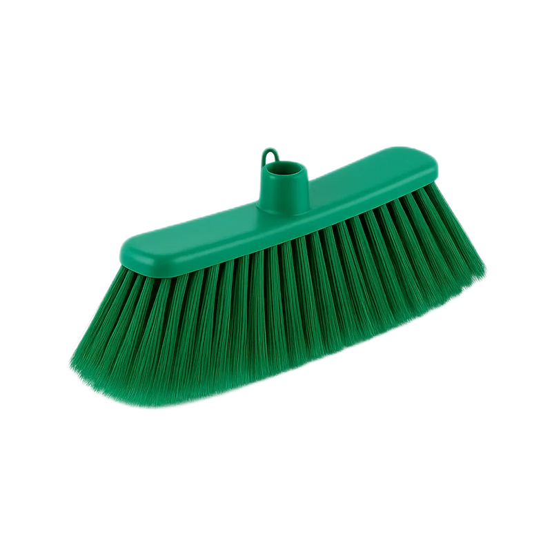 Vassoura Profissional Larga Despontada em Cores Verde