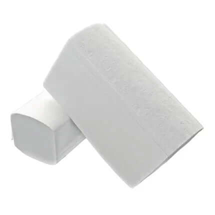 Maço de Papel Toalhas de Mãos Zig-Zag Tissue 2F 19x21cm com design compacto e eficiente.