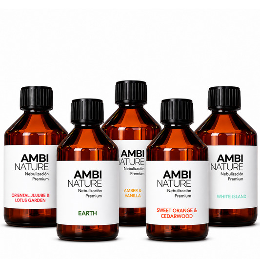 Recarga de Óleos Essenciais para Difusores AMBINATURE Premium | 250ml | Variedade de Essências