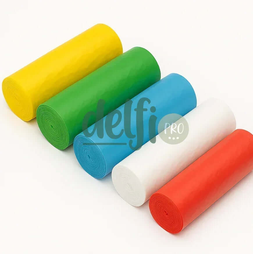 OPTILIGHT C Saco Lixo Cores Reciclagem Cores Empresas 30 Litros 50 Litros 120 Litros 60x80cm 85x105cm Vermelho Branco Azul Verde Amarelo Sector Clinico Hospitalar