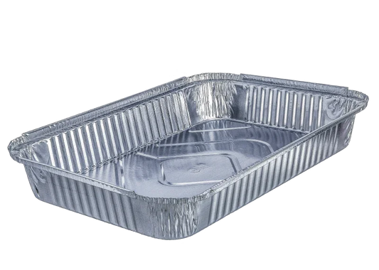 Embalagem Alumínio Retangular 2200ml Take Away Forma Grande Comida Restaurante Churrasqueira