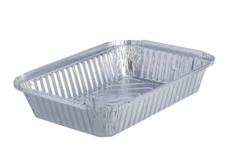 Embalagem Alumínio Retangular 1500mlTake Away Forma Comida Restaurante Churrasqueira