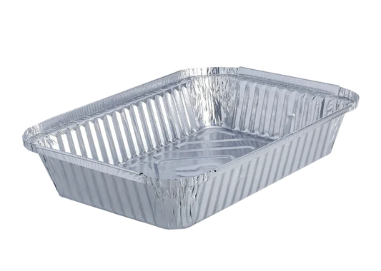 Embalagem Alumínio Retangular 1500mlTake Away Forma Comida Restaurante Churrasqueira
